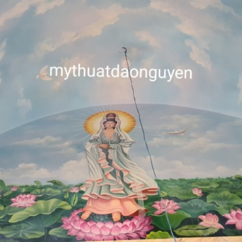 Bật mí nơi chuyên vẽ tranh tường Phật giáo ấn tượng tại TPHCM