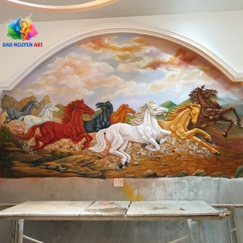 Bí quyết chọn mua tranh sơn dầu mã đáo thành công đẹp, chất lượng