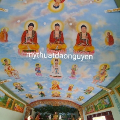 Bỏ túi ngay đơn vị chuyên vẽ tranh tường Phật giáo theo yêu cầu