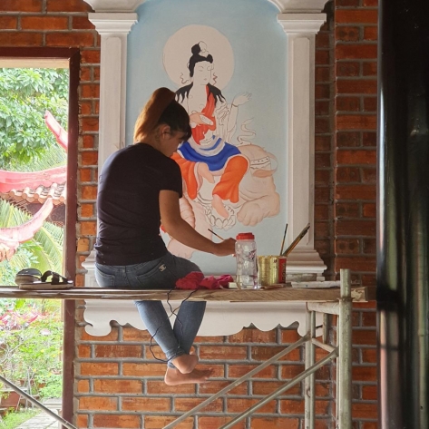 Các khóa học vẽ tranh tường chuyên nghiệp tại Mỹ Thuật Đào Nguyên