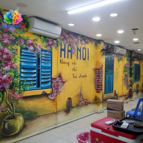 Chiêm ngưỡng tranh sơn dầu phố cổ đẹp say đắm lòng người