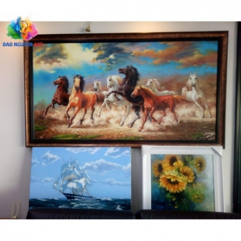Cơ sở nhận vẽ tranh sơn dầu nghệ thuật trang trí không gian