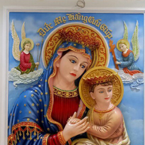 Thi Công Phù Điêu Đức Mẹ Maria - Phù Điêu Công Giáo