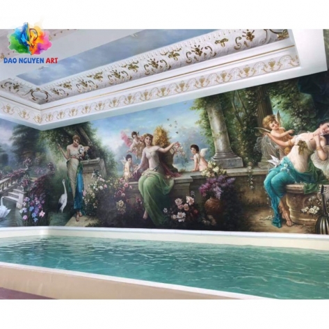 Đâu là địa chỉ vẽ tranh tường tôn giáo giá rẻ