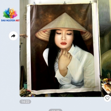 Địa chỉ chuyên tranh sơn dầu chân dung chân thực ấn tượng