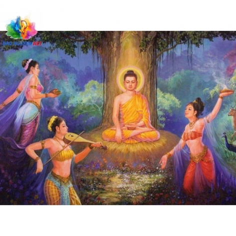 Địa chỉ vẽ tranh tường Phật giáo quan ăn giá tốt tại TPHCM
