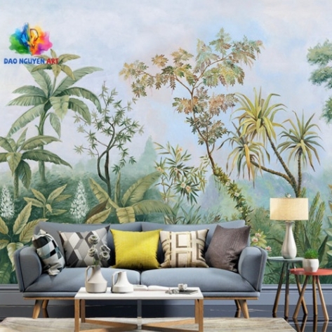 Dịch vụ vẽ tranh sơn dầu tại tphcm | Tạo nét độc đáo cho bức tường