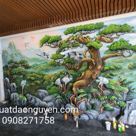 Đơn vị chuyên thi công những mẫu tranh phù điêu phong cảnh đẹp