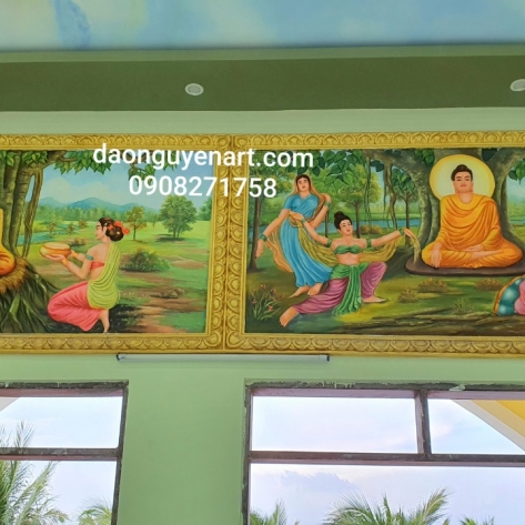 Khám phá đơn vị chuyên sản xuất tranh phù điêu về lịch sử Đức Phật