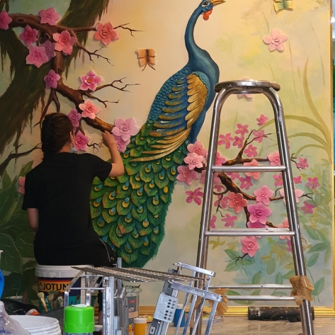 Lớp dạy vẽ tranh phong cảnh cho người đam mê hội họa 