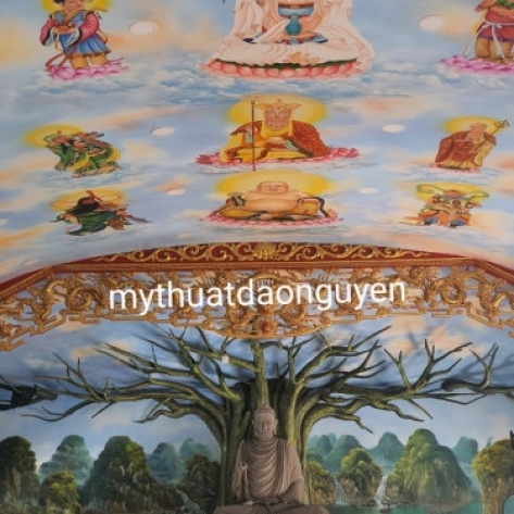 Mách bạn nơi chuyên vẽ tranh tường Phật giáo đẹp tại TPHCM