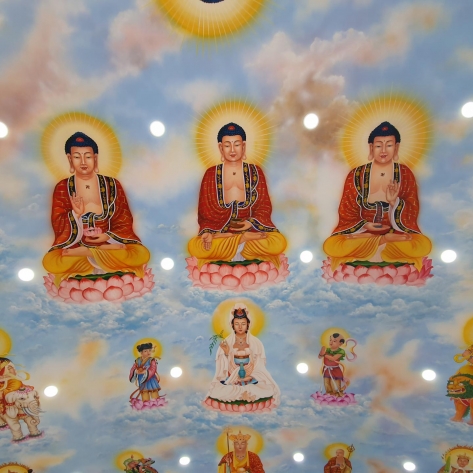 Thi Công Tranh Trần Phật Giáo