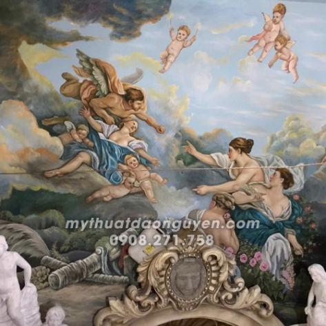Tranh tường tân cổ điển nghệ thuật - Nét đẹp tinh tế cho không gian