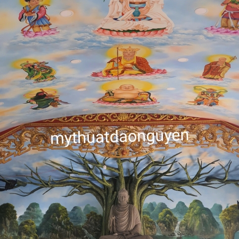 Dịch vụ vẽ tranh chánh điện đẹp, uy tín và chất lượng cao