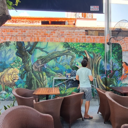 Tranh Tường 3D Khu Rừng
