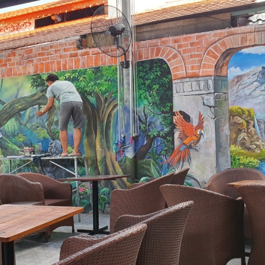 Tranh Tường 3D Khu Rừng