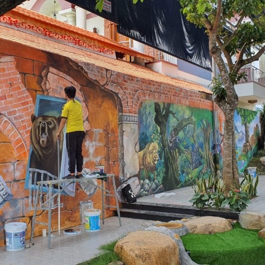 Tranh Tường 3D Khu Rừng