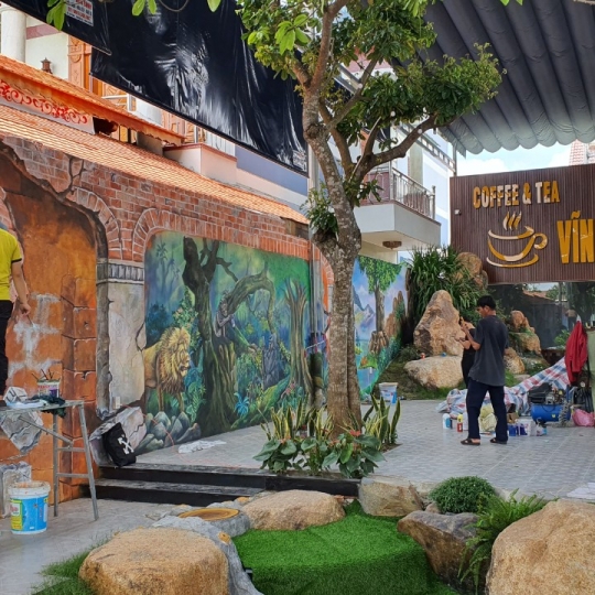 Tranh Tường 3D Khu Rừng