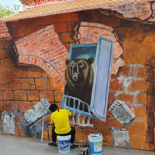 Tranh Tường 3D Khu Rừng
