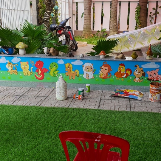Vẽ Tranh Tường Mầm Non Chủ Đề Đại Dương