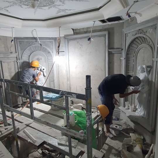 Tượng Cô Gái Ôm Bình Nước Bằng Xi Măng Đẹp 