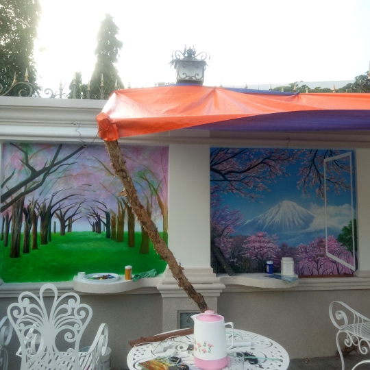 Tranh Tường Phong Cảnh