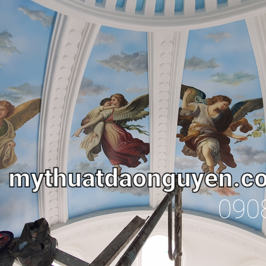 Vẽ Tranh Trần Cổ Điển 