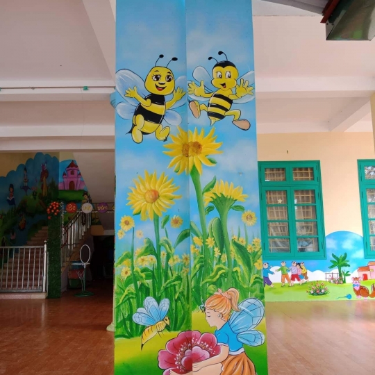 Vẽ Trang Trí Trường Mầm Non