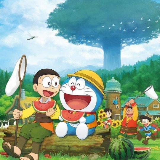 Tranh Tường Mầm Non Doraemon