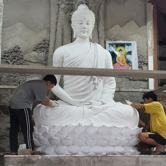 Tượng Phật Bằng Xi Măng Chuyên Nghiệp 