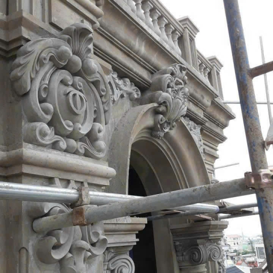 Hoa Tiết Hoa Văn Phù Điêu Xi Măng