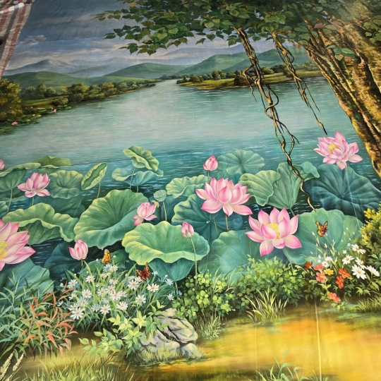 Tranh Canvas Vẽ Cây Bồ Đề Kích Thước 5mx8m