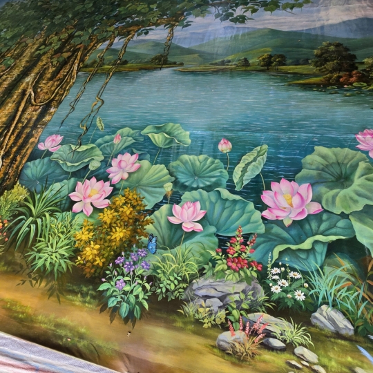 Tranh Canvas Vẽ Cây Bồ Đề Kích Thước 5mx8m