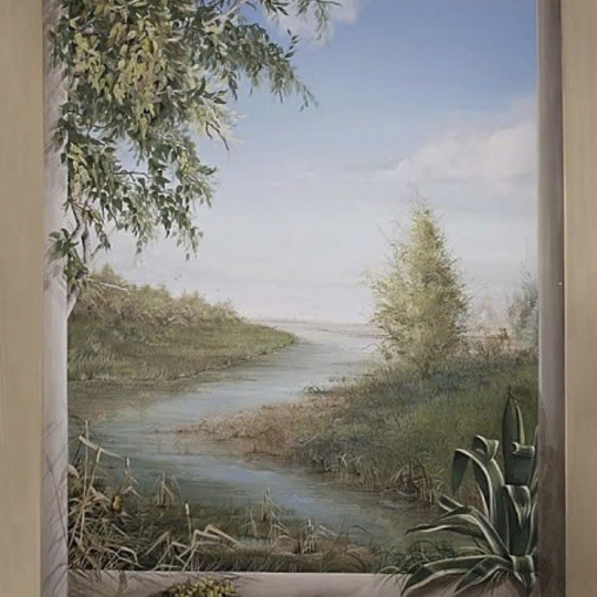 Tranh Phong Cảnh Khung Trời Bình Yên