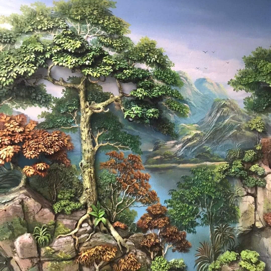 Tranh Phù Điêu 3D Xi Măng