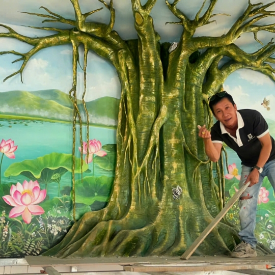 Tranh Phù Điêu Cây Bồ Đề