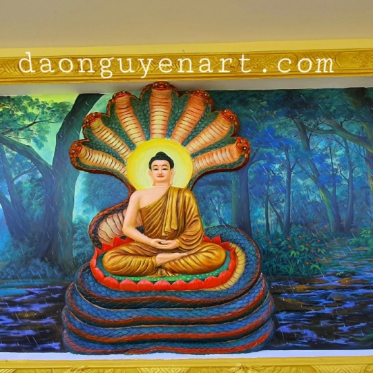 Tranh Phù Điêu Phật