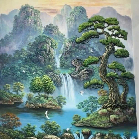 Tranh Phù Điêu Sơn Thủy