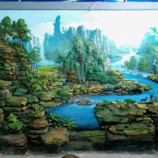 Tranh Phù Điêu Sơn Thủy