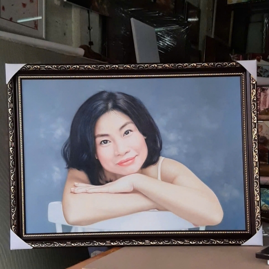 Tranh Sơn Dầu Chân Dung Cô Gái