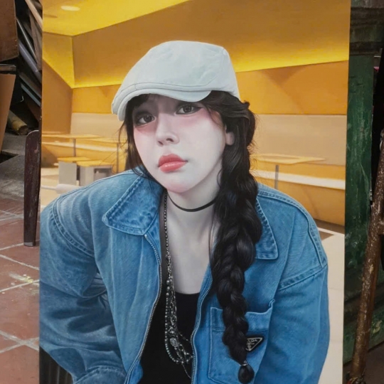 Tranh Sơn Dầu Chân Dung Cô Gái