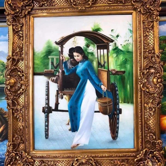 Tranh Sơn Dầu Chân Dung Cô Gái