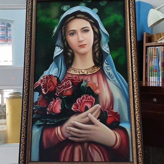 Tranh Sơn Dầu Đức Mẹ Maria