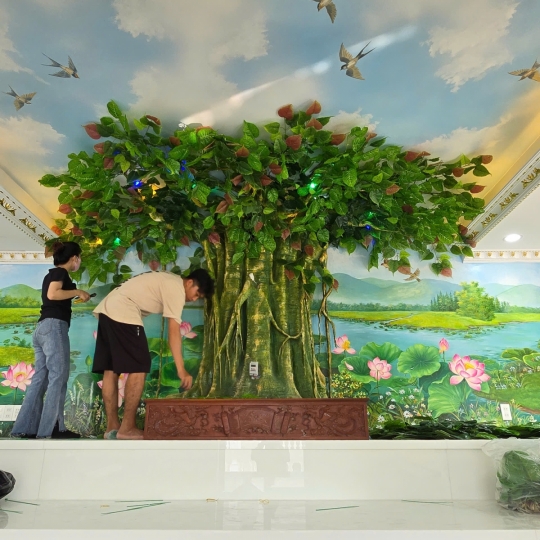 Tranh Tường 3D Cây Bồ Đề