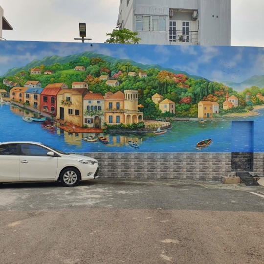 Tranh Tường 3D Trang Trí Quán Cà Phê