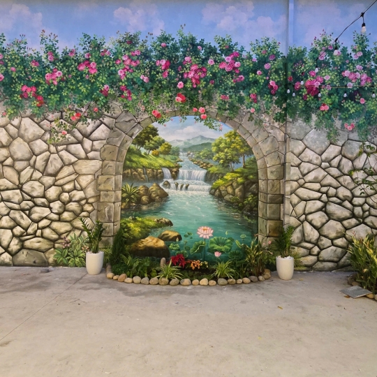 Tranh Tường 3D Trang Trí Quán Cà Phê