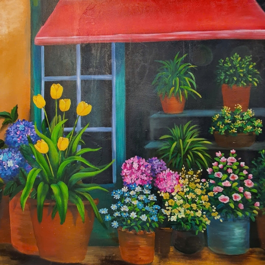 Tranh Tường 3D Trang Trí Quán Cafe