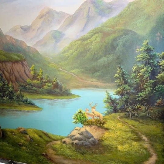 Tranh Tường Phong Cảnh Thiên Nhiên Hoang Sơ