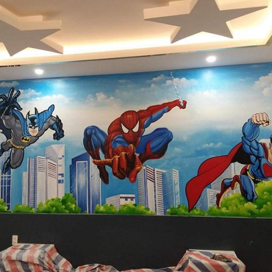 Tranh Tường Siêu Nhân