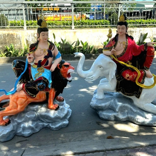 Tượng Phật Văn Thù Phổ Hiền Bồ Tát
